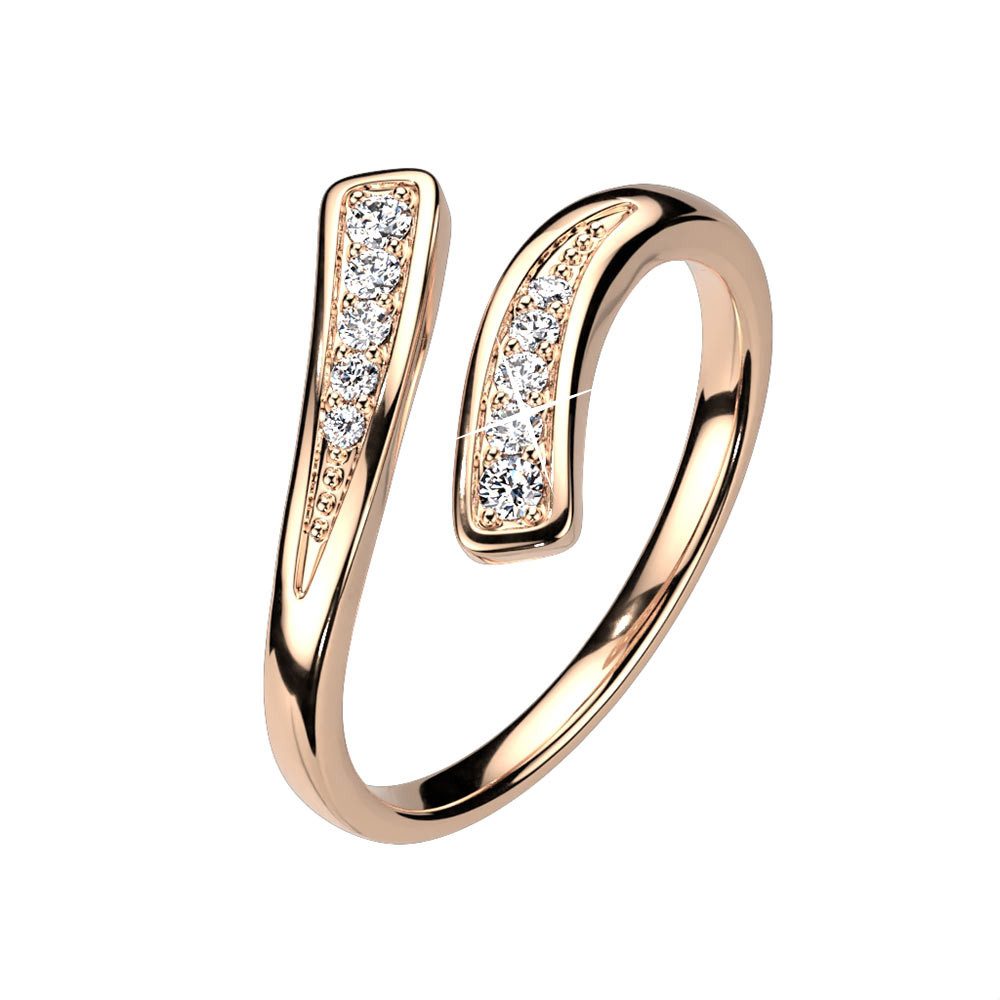 Order & Smile Schmuck Zehenring Zehenring / Midi Ring mit Zirkonia
