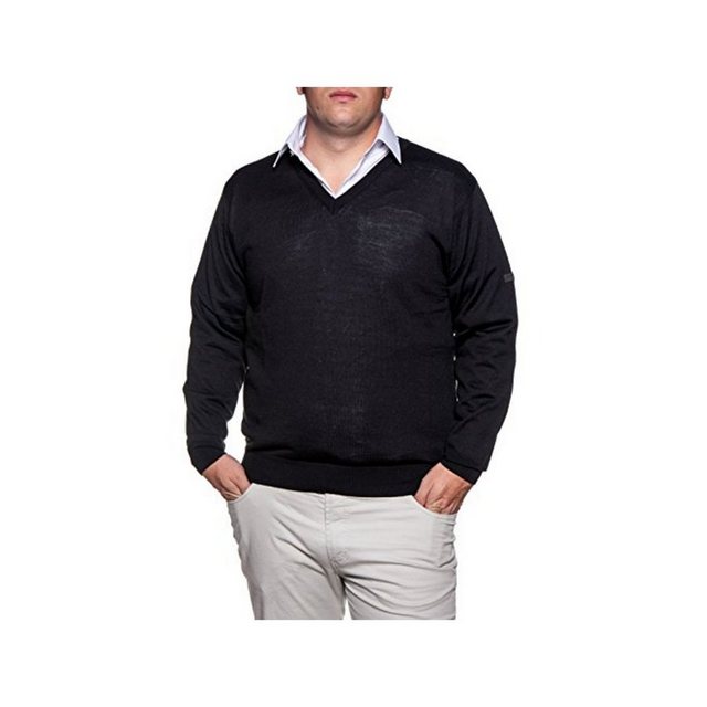 Mode Monte Carlo Rundhalspullover ’V Pullover für Herren in schwarz’ (1-tlg günstig online kaufen