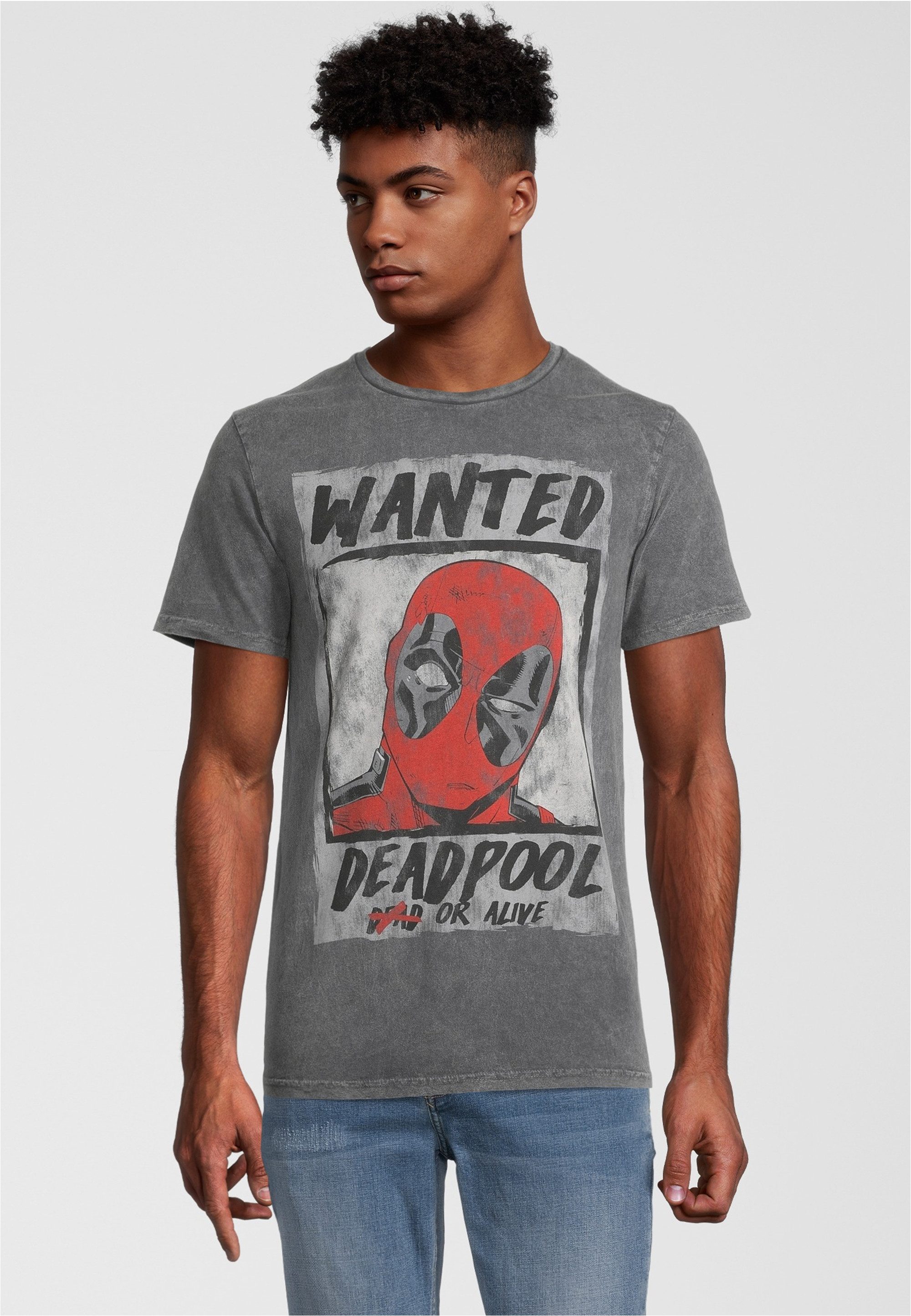 Recovered T-Shirt Deadpool Wanted Poster mit günstig online kaufen