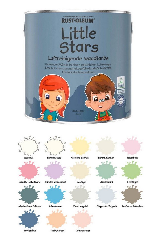 Alpina Wandfarbe Little Stars 2,5 L. Luftreinigende Wandfarbe Kinderzimmer Gesundheit