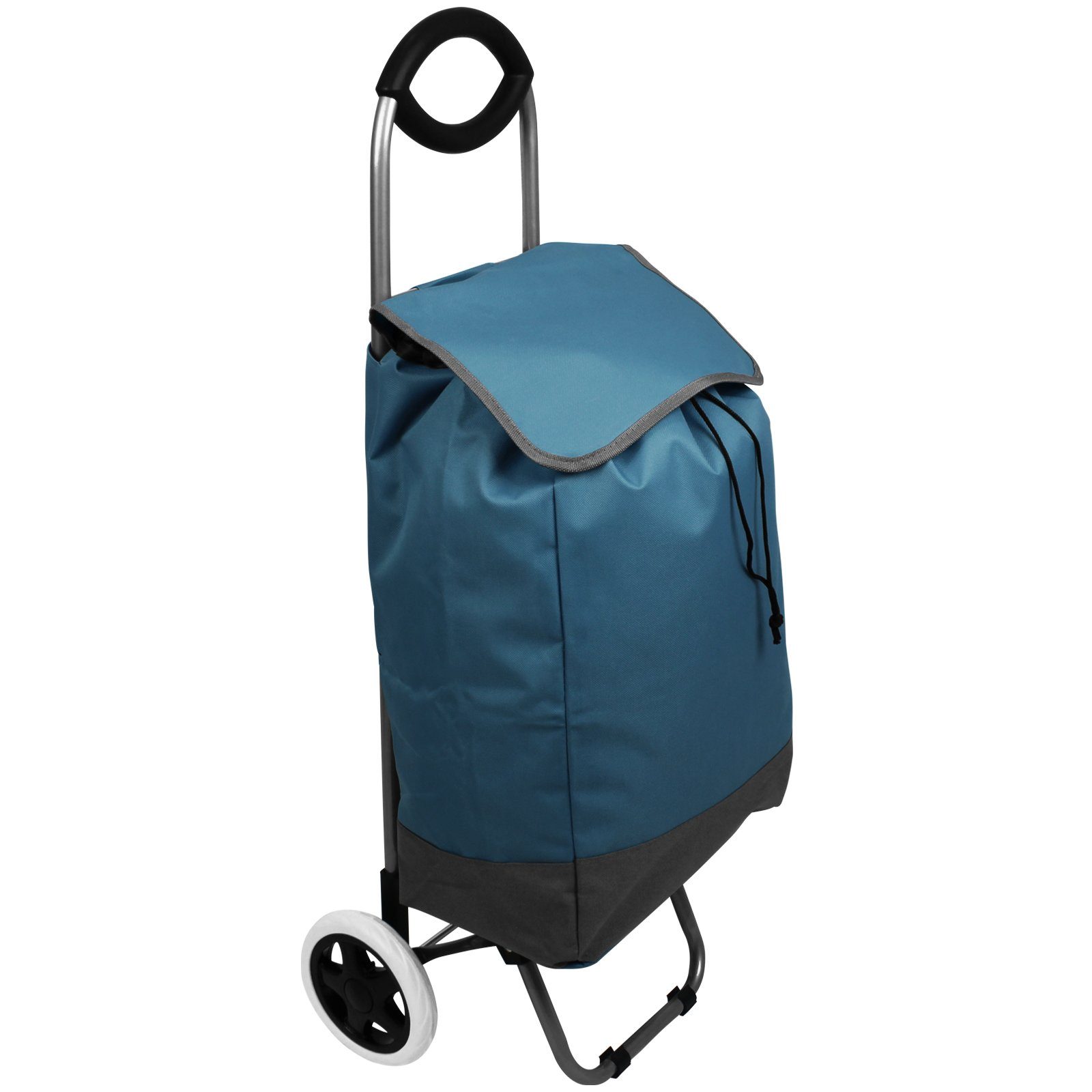 Koopman Einkaufstrolley Einkaufs-Trolley 30L Farbwahl Einkaufsroller Einkaufswagen, Trolley Tasche Einkaufstasche Faltwagen Blau