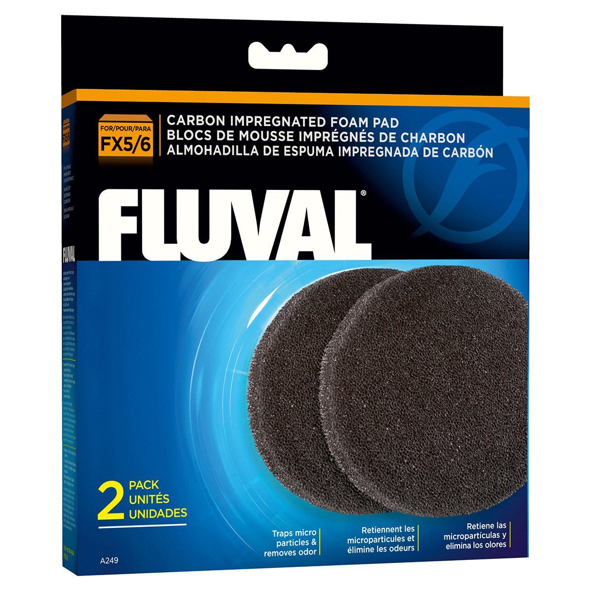 Aquariumfilter Kohle/Filterschwamm für FX5/6 2er-Pack