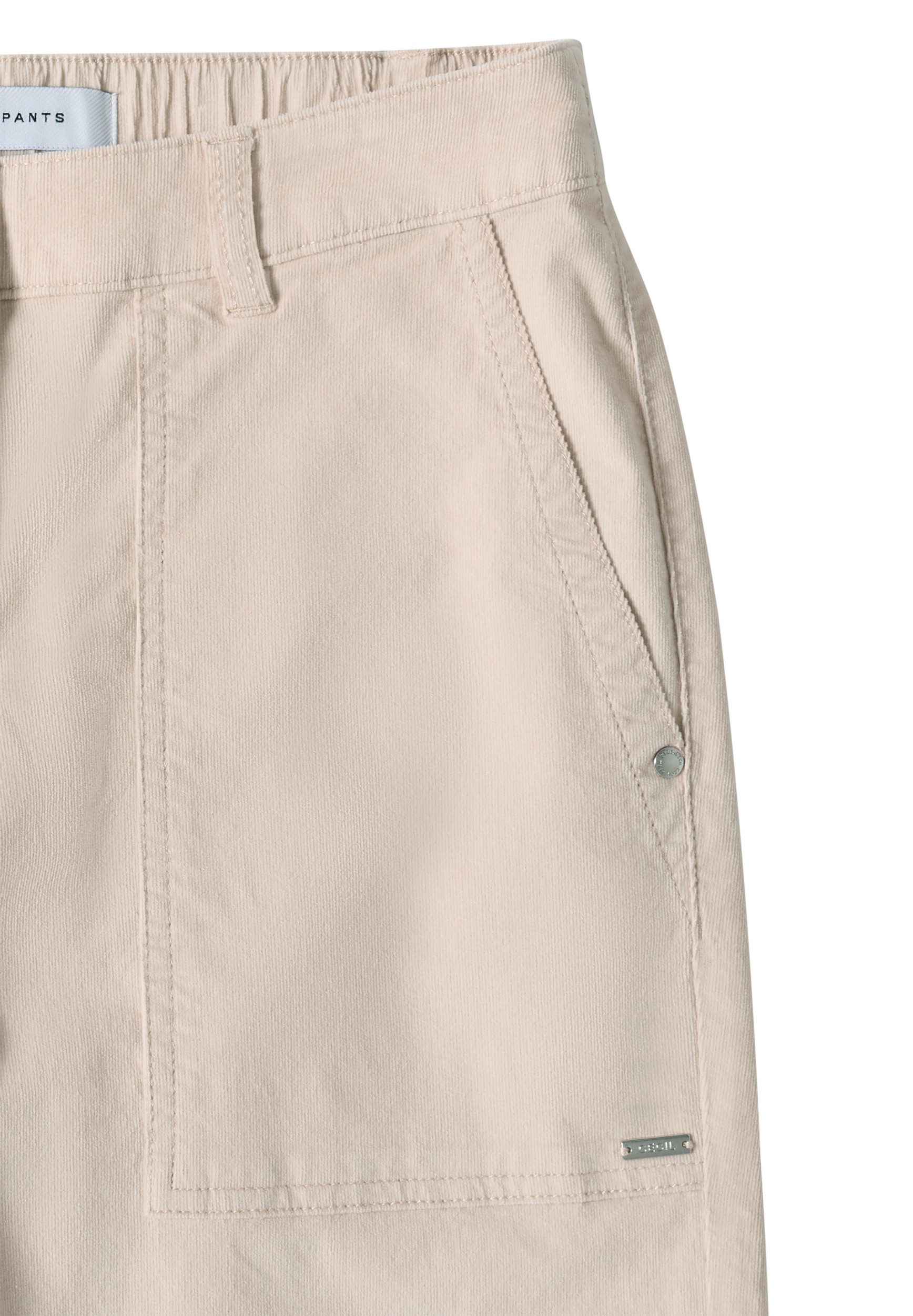 CECIL Chinos NOS Style Neele Finecord oat milk beige