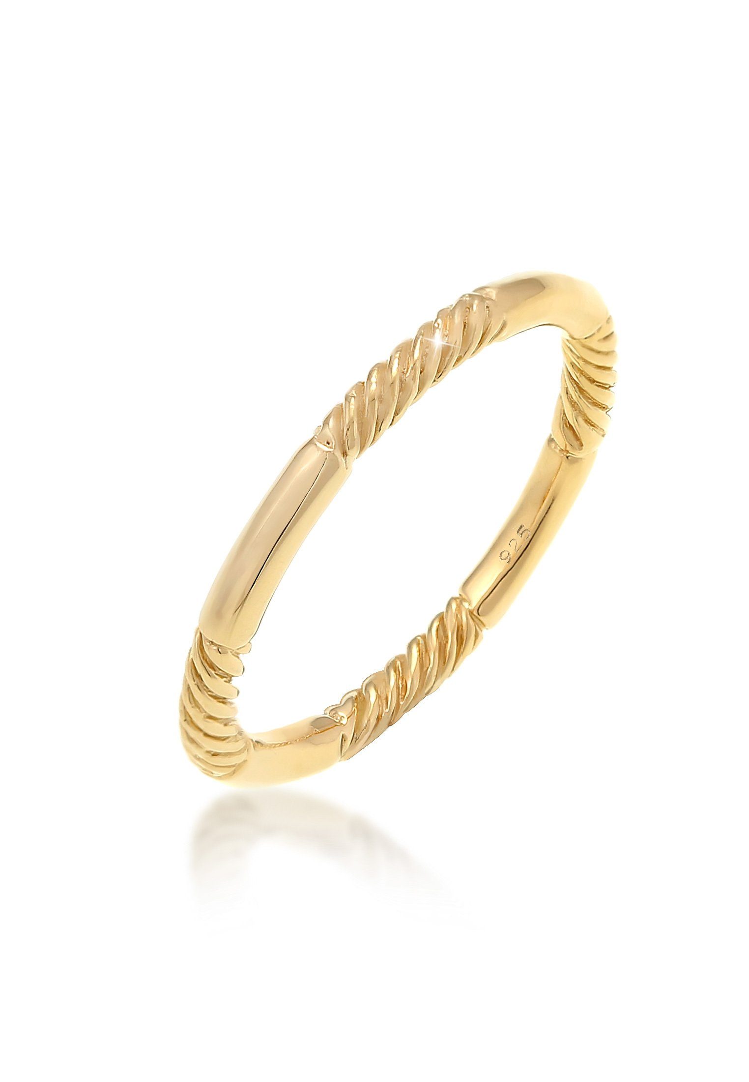 Fingerring Gedreht Basic Schlicht 925 Silber