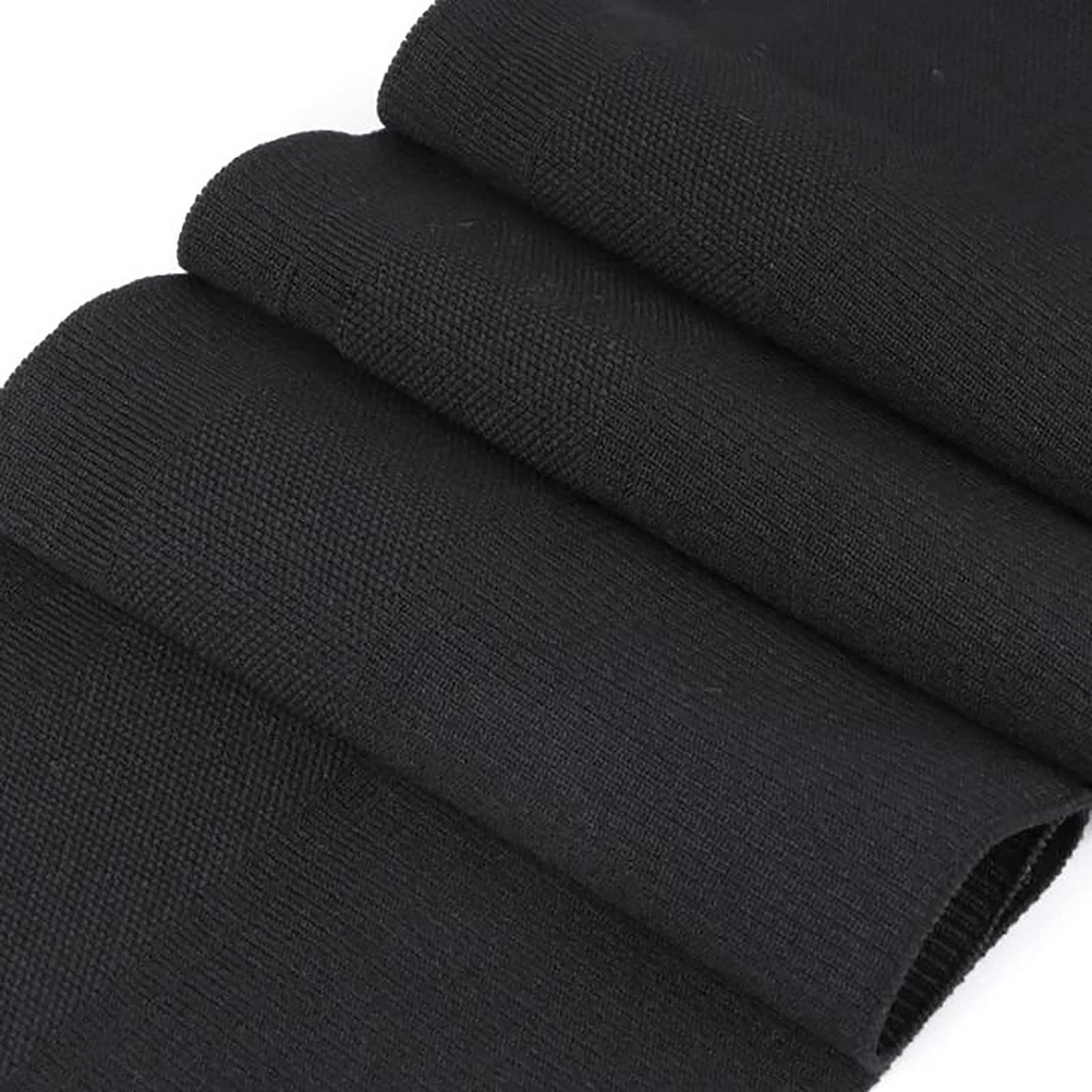 maDDma Stoff Bündchen mit Tunnel für Kordel 14 x 80 cm, schwarz