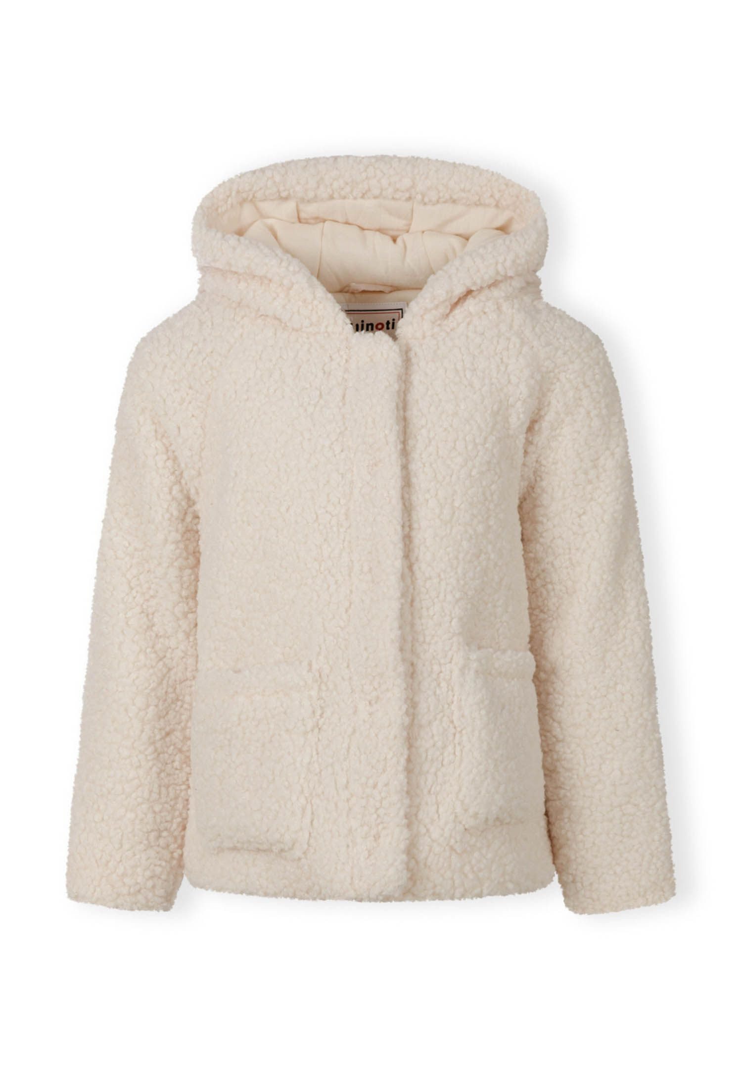 Fleecejacke Fellimitatjacke, mit aufgesetzten Taschen und Druckknöpfen (9m-8y)