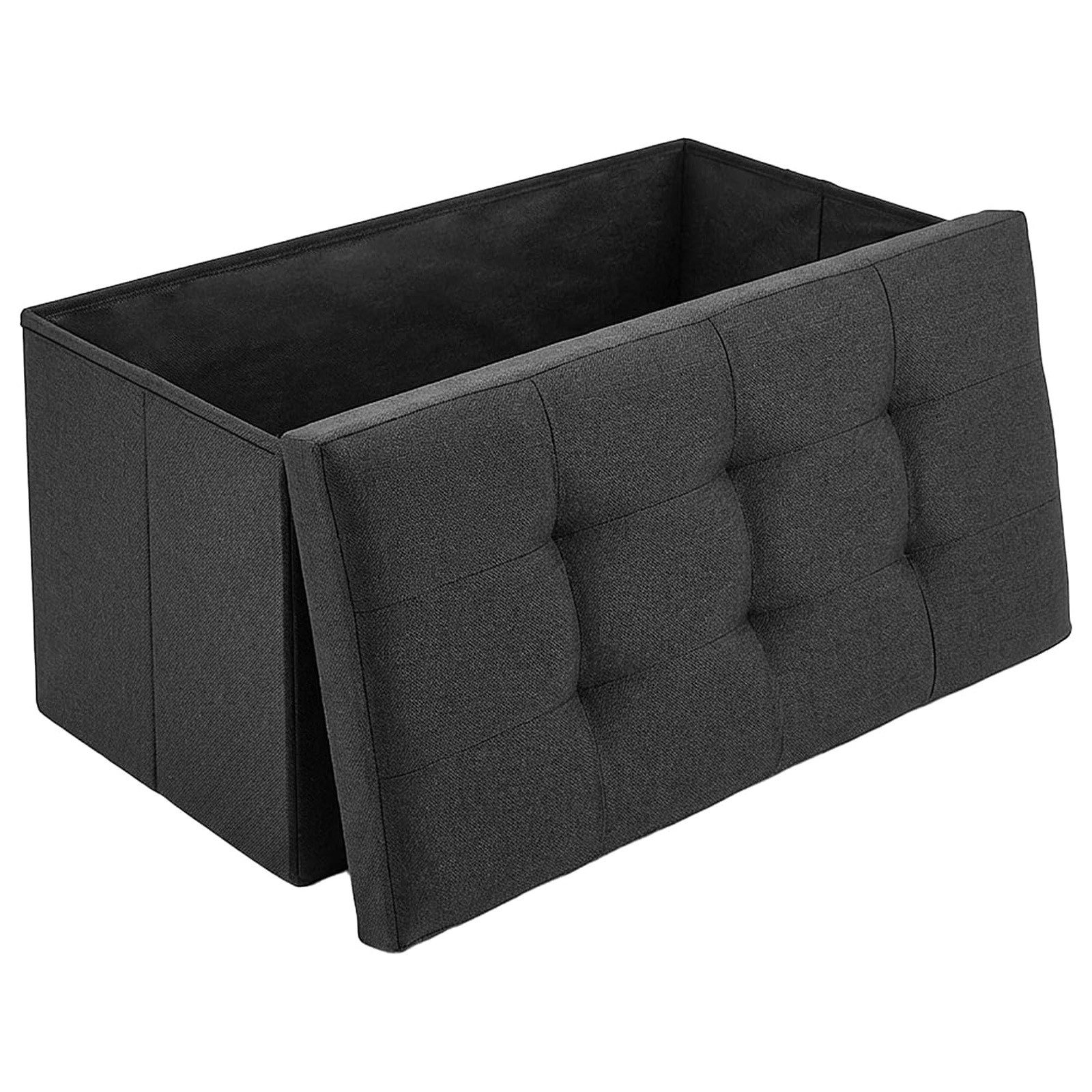 Youyijia Sitzhocker Sitzhocker mit Stauraum faltbar gepolstert 76x38x38 cm