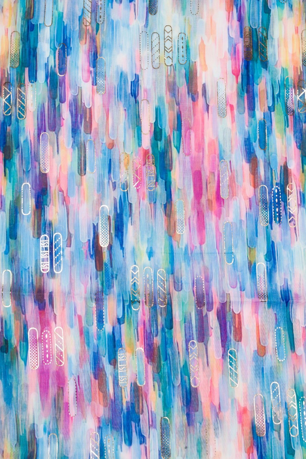 styleBREAKER Modeschal Leichter Schal mit Streifen Farbverlauf Metallic, (1 günstig online kaufen