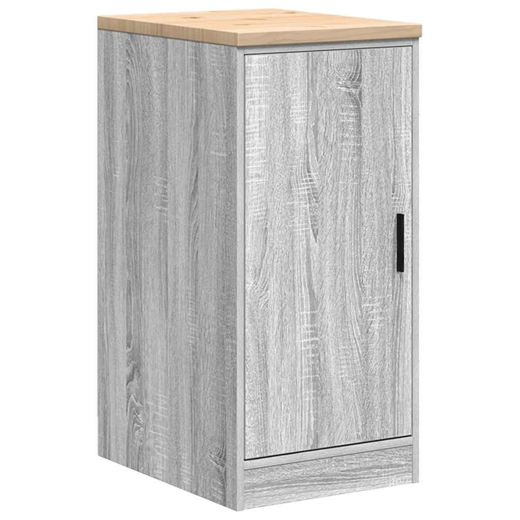 vidaXL Schrankmodule Garagen-Aufbewahrungsschrank Grau Sonoma Massivholz günstig online kaufen