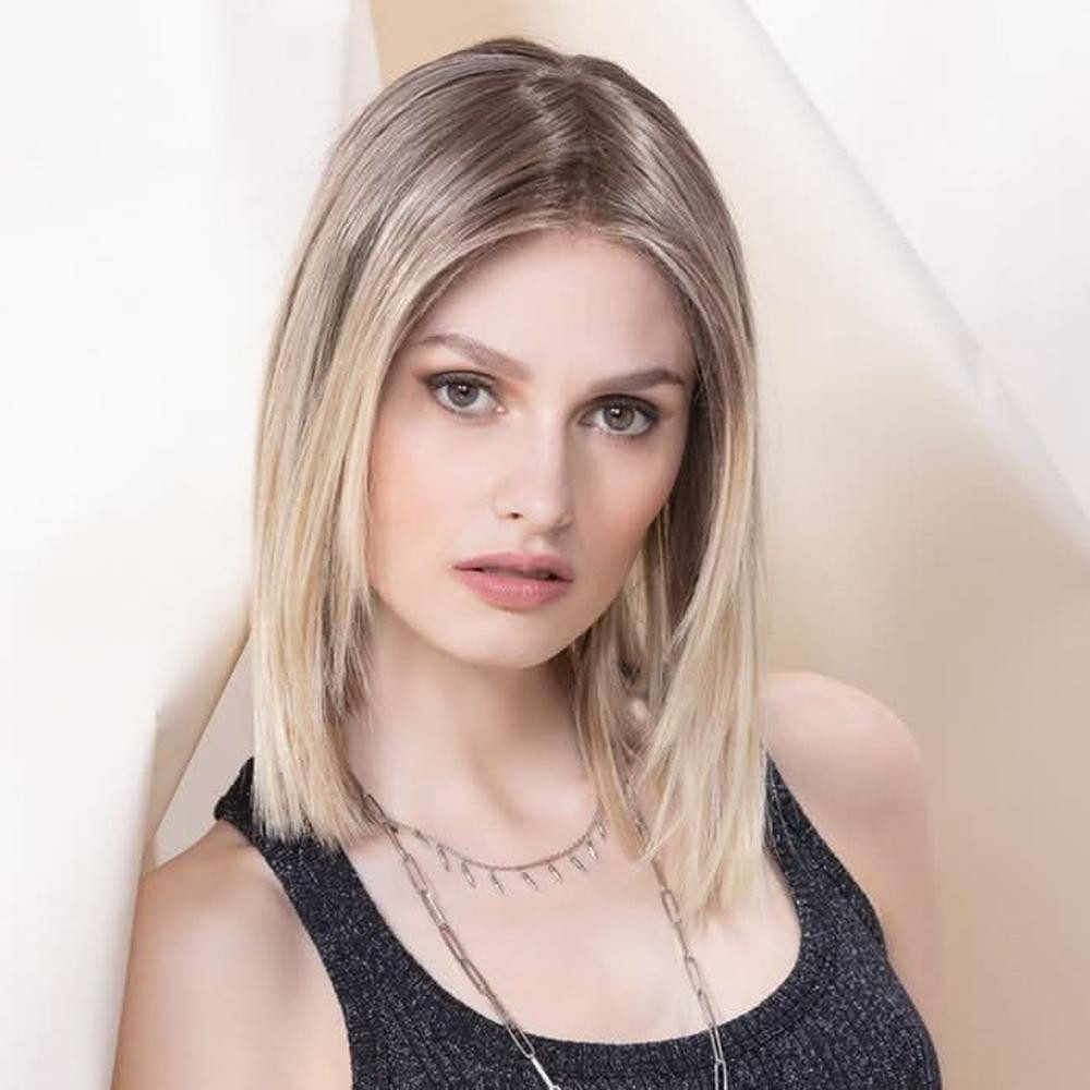 Ellen Wille Kunsthaarperücke Ellen Wille Luzzi Mono Part, Stylisher schulterlanger Bob mit Mono-Scheitel und hitzefreundlicher F