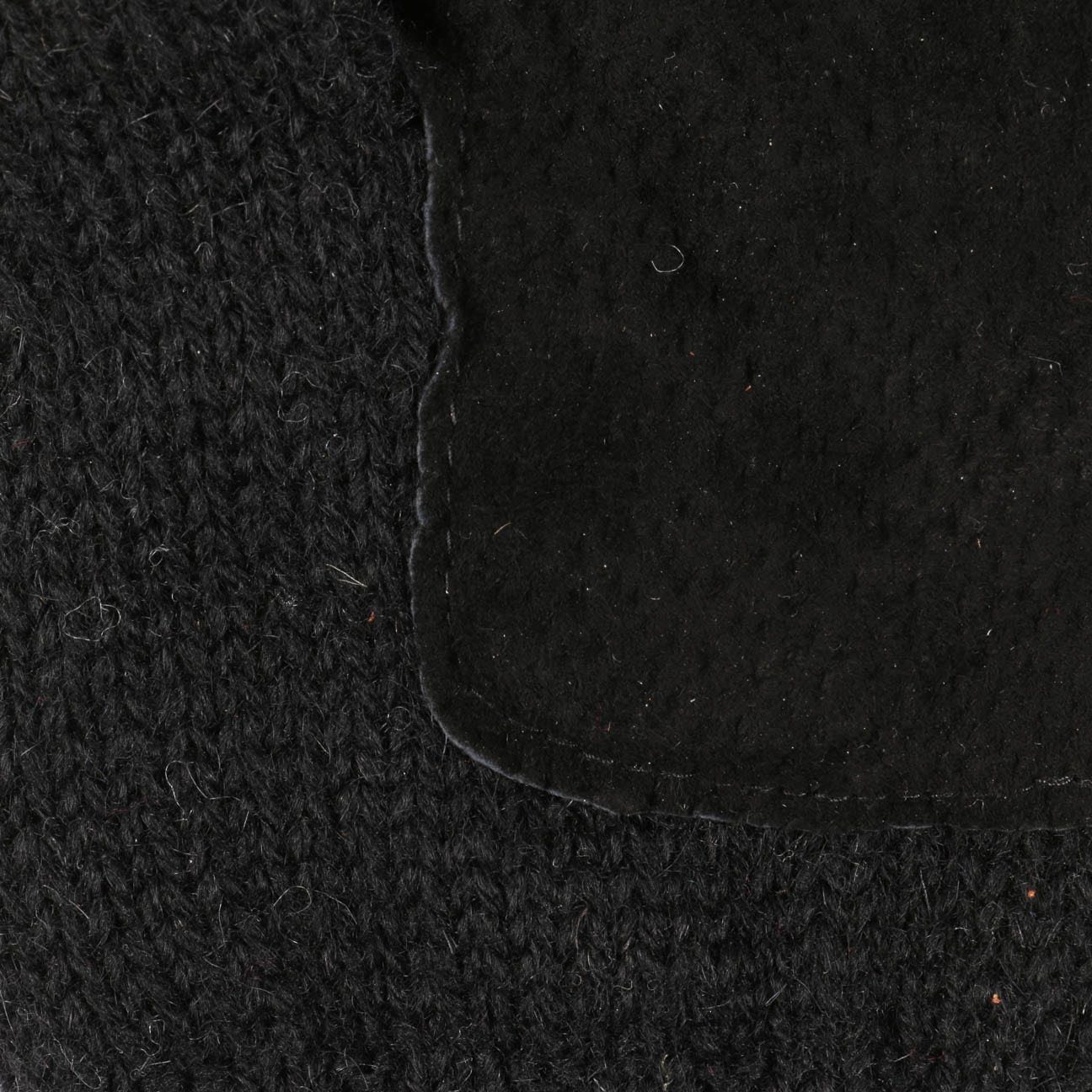 Barts Strickhandschuhe fingerlose Handschuhe mit Futter schwarz