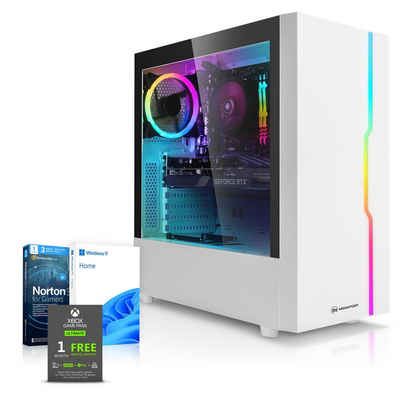 Megaport Gaming-PC (AMD Ryzen 5 5500, GeForc GTX 1650 4GB, 16 GB RAM, 500 GB SSD, Luftkühlung, Windows 11, WLAN)