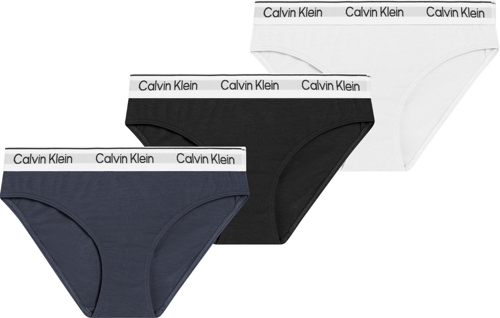 Calvin Klein Underwear Brasilslip 3PK BIKINI (Packung, 3-St., 3er-Pack) mit Logobund