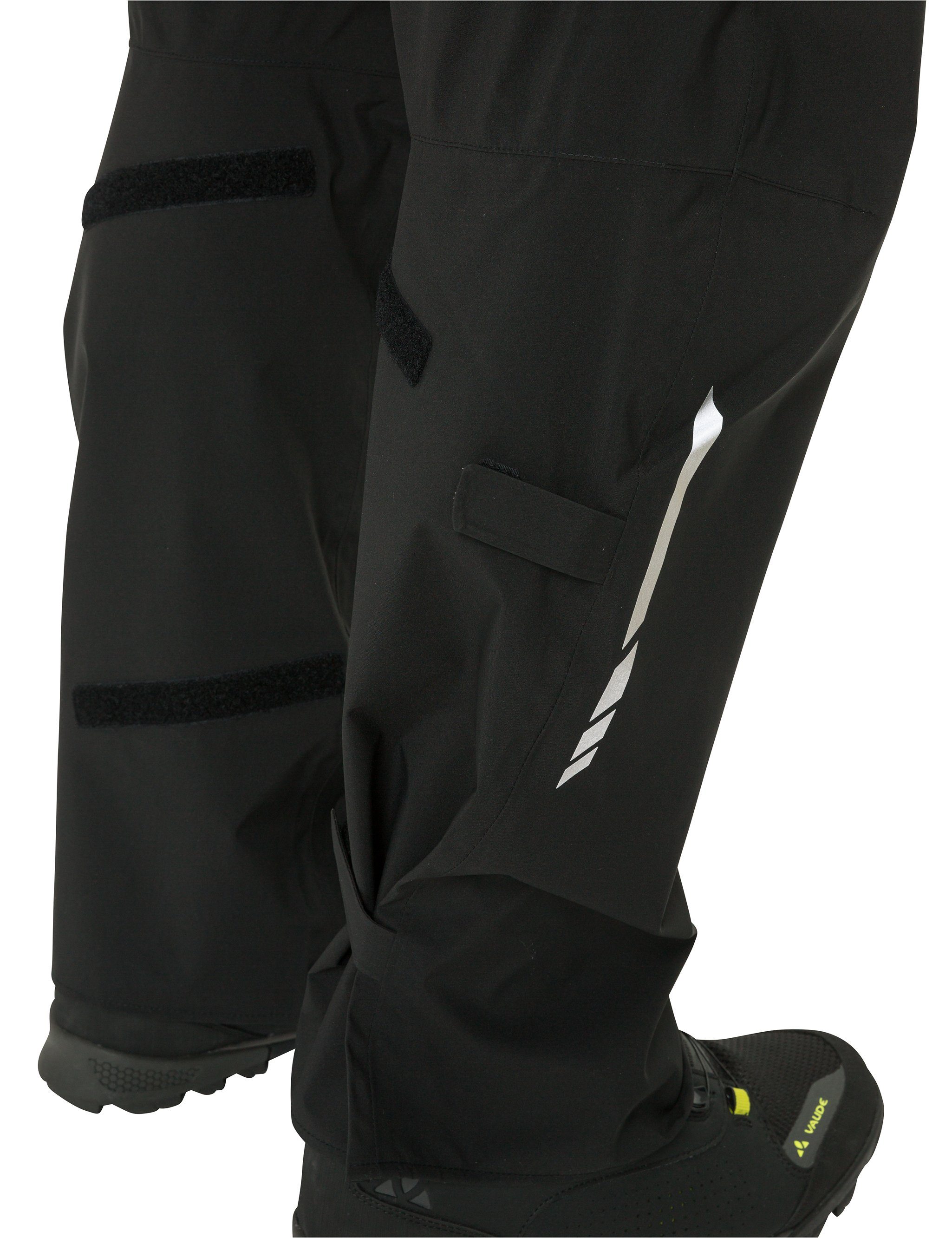 black Pants (1-tlg) Rain VAUDE Grüner Funktionshose Men's Knopf Moab