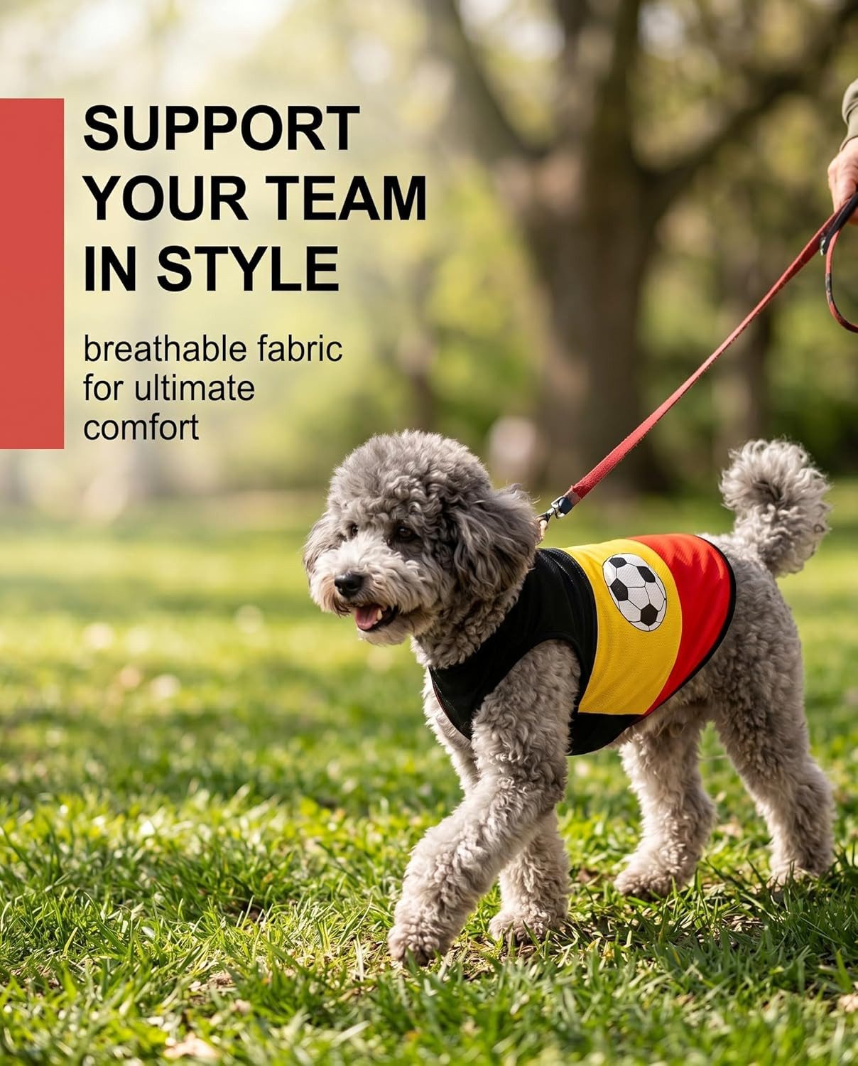 FELIXLEO Hundeshirt Atmungsaktives Hunde Trikot im Sport Design für Sommer Größe M