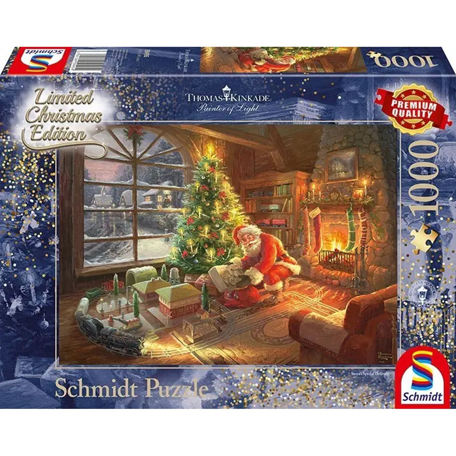 Schmidt Spiele Puzzle Der Weihnachtsmann ist da!, Limited Christmas Edition (Puzzle), 1000 Puzzleteile