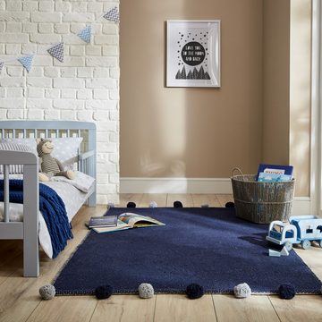 Teppich Kinder Pom, FLAIR RUGS, rechteckig, Höhe: 5 mm, Wendbarer Teppich