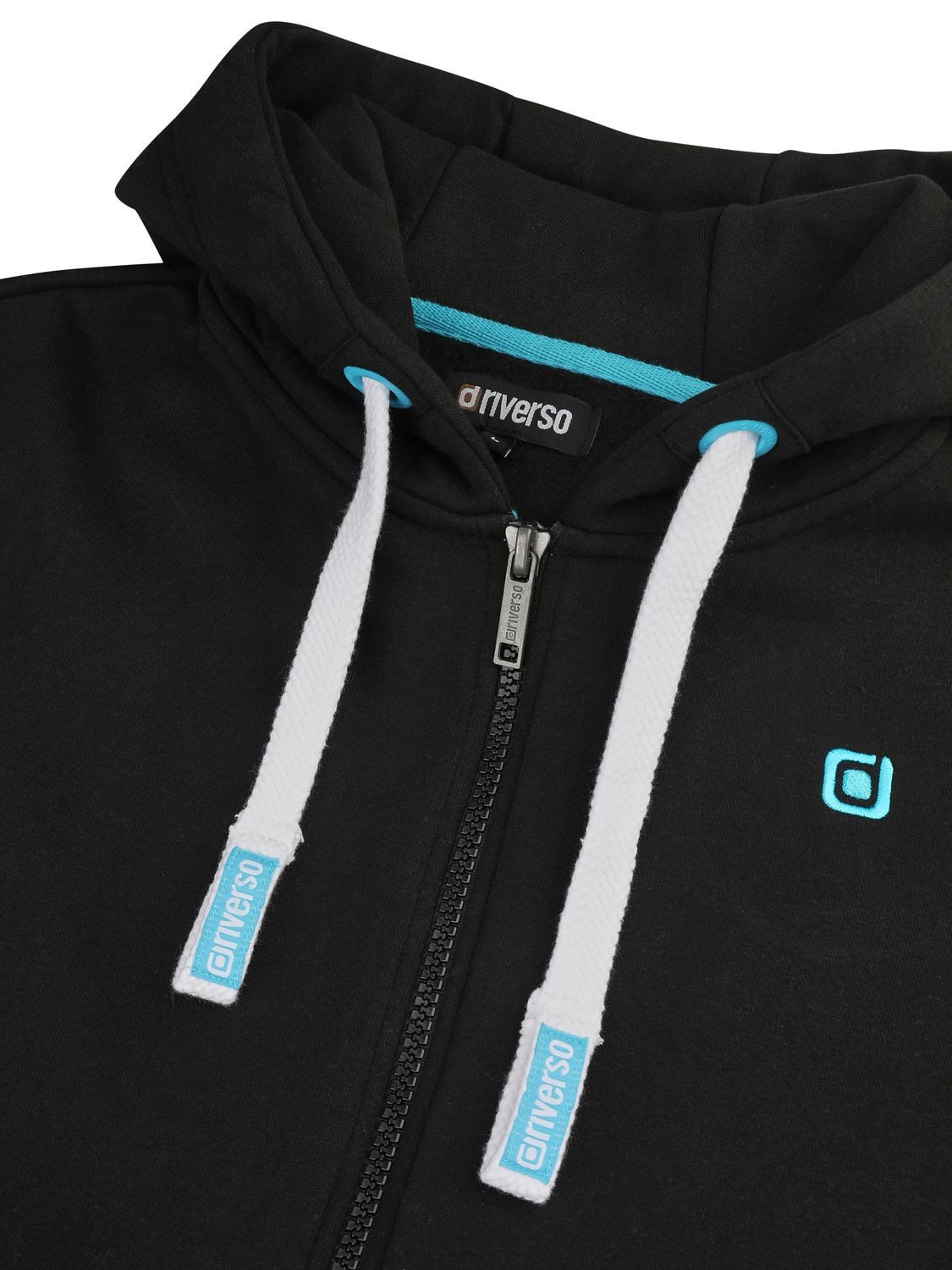 riverso Kapuzensweatjacke Herren Sweatjacke RIVNoah Regular Fit Hoodie mit Kängurutasche – Bild 4 von 4
