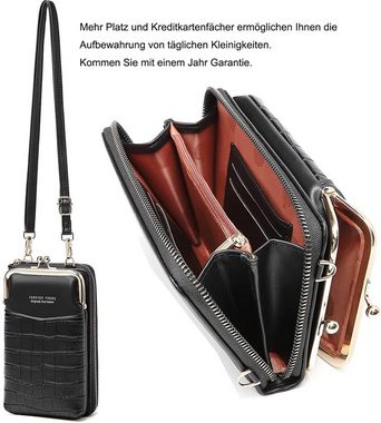 Housruse Mini Bag »Telefon-Kuriertasche,verstellbare Leder-Kuriertasche mit Kartenfächern«