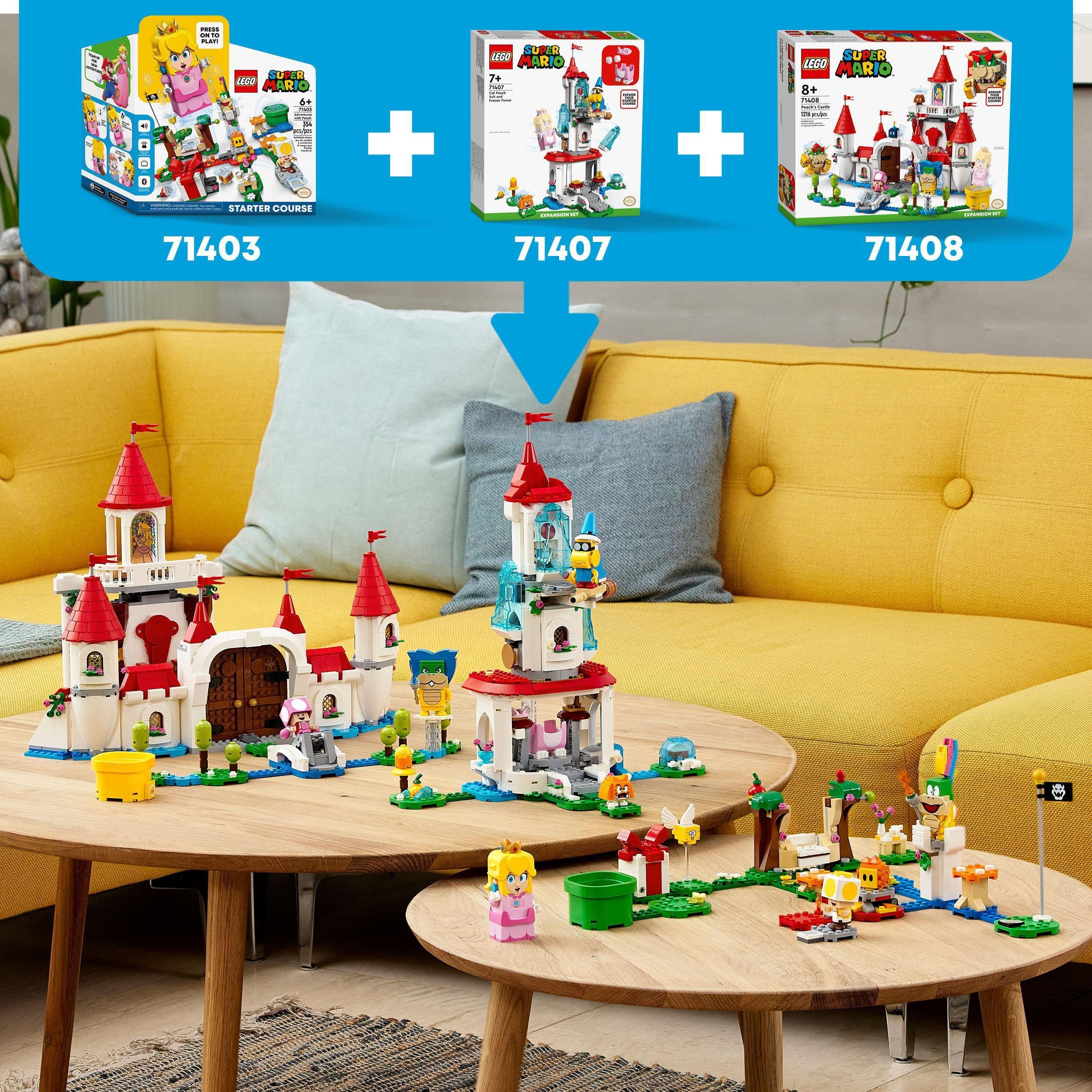 Mario, (71408), Konstruktionsspielsteine LEGO® Pilz-Palast (1216 Made Erweiterungsset Super in Europe St), LEGO® –