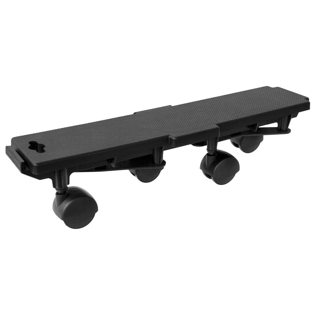 Rollwagen Transportroller mit 4 Rollen 6 Stk. Schwarz Polypropylen 170 kg