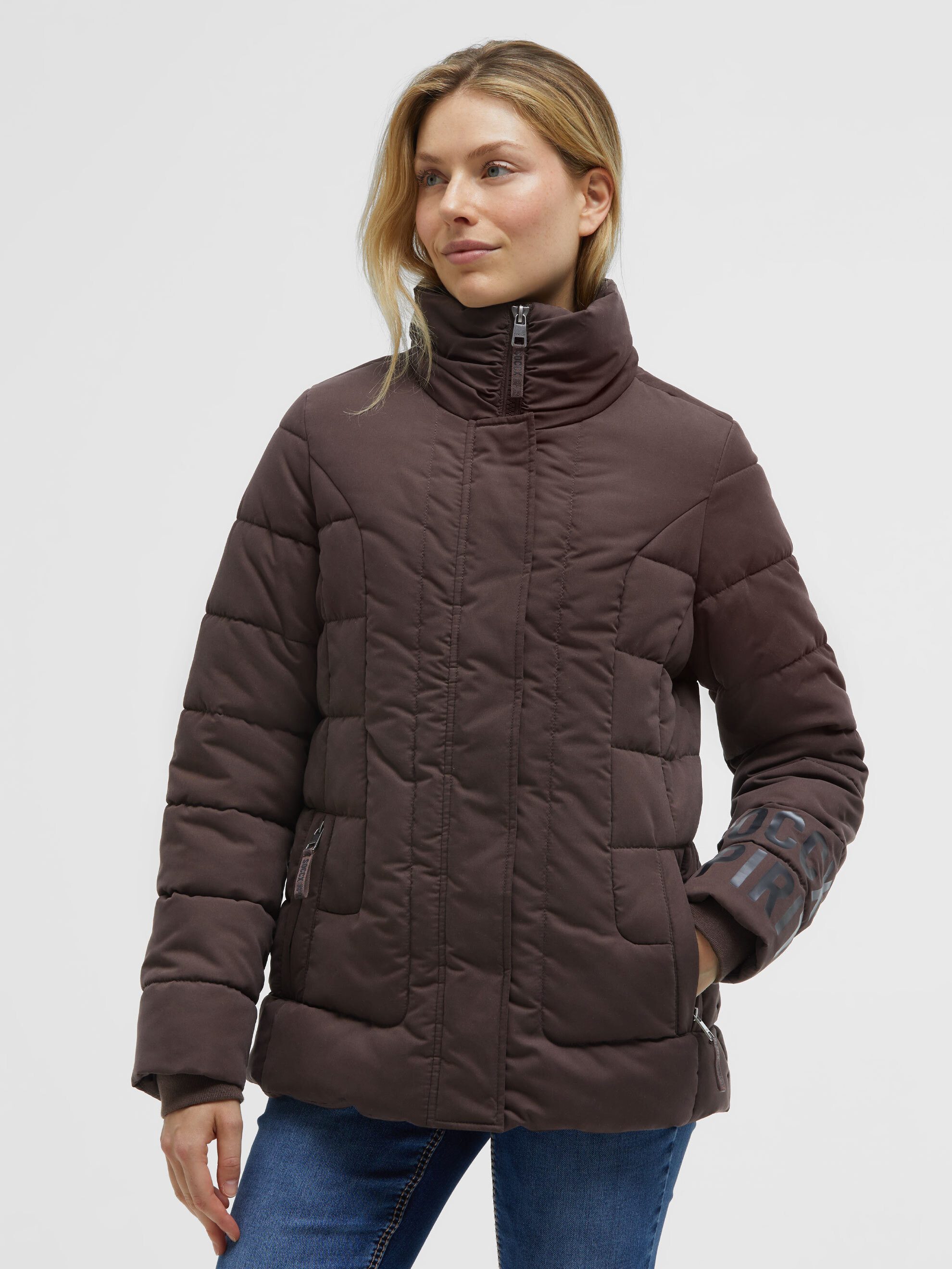 SOCCX Winterjacke mit Reißverschluss an den Einschubtaschen