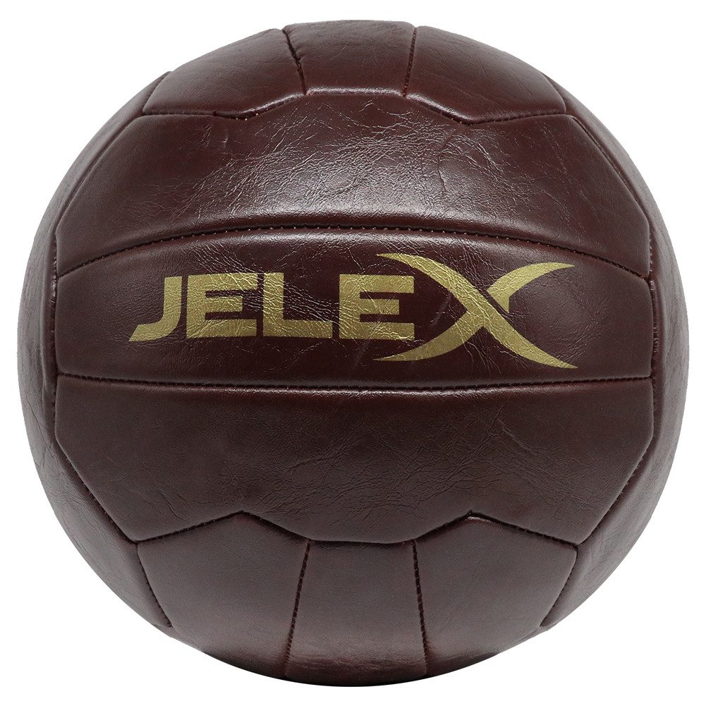 JELEX Fußball JELEX "Oldschool" Vintage Fußball, Retro-Design aus widerstandsfähigem PU-Leder
