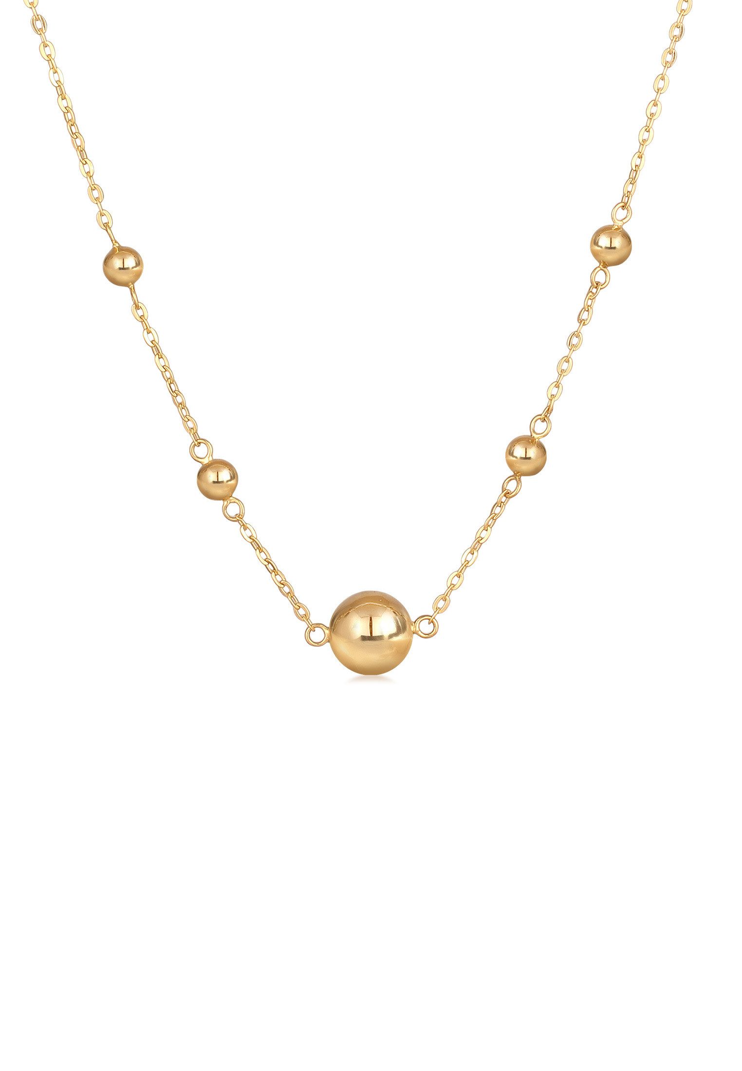 Elli Premium Kette mit Anhänger Kugel Elemente 925 Sterling Silber, Kugel günstig online kaufen