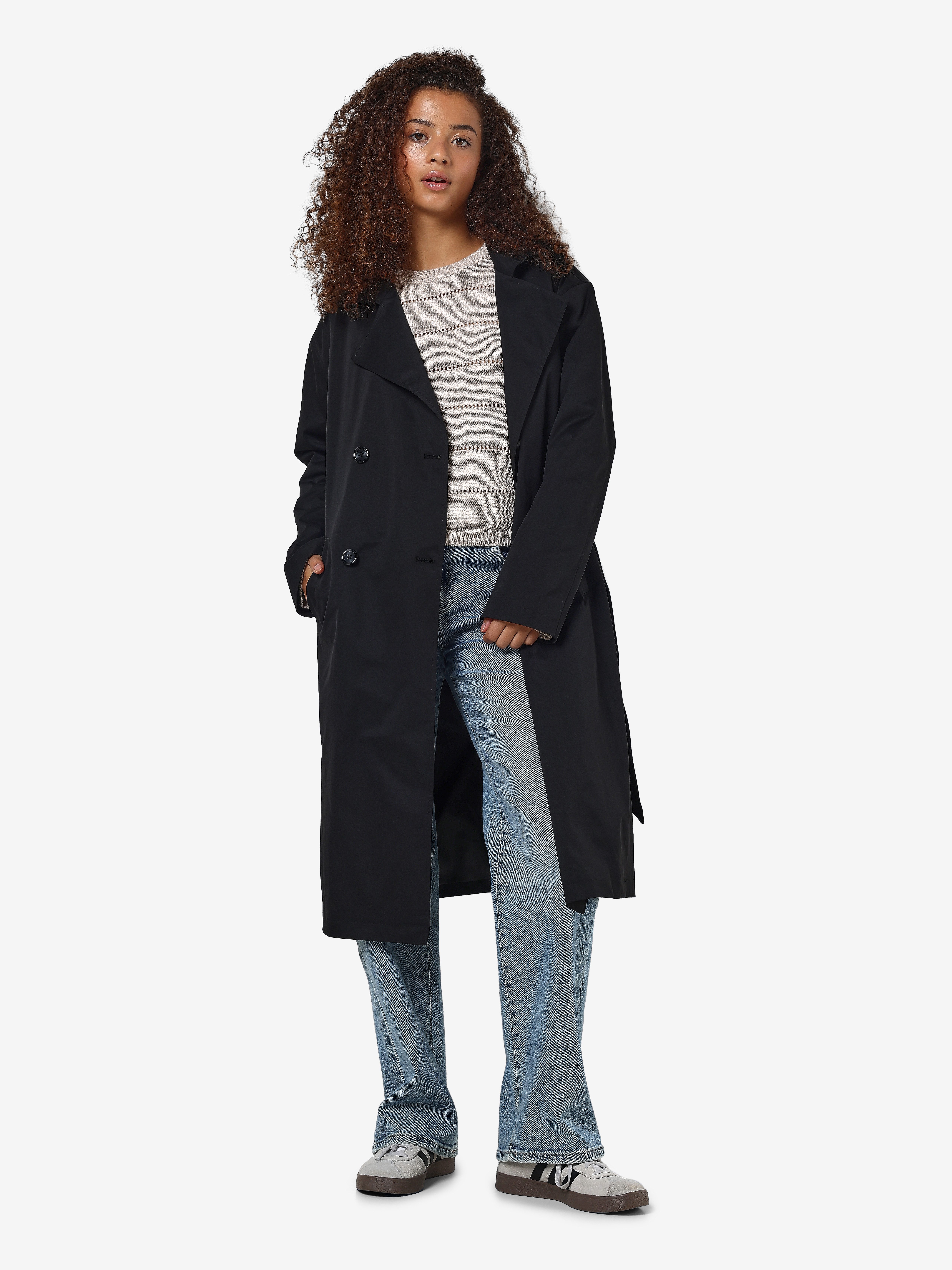 Noisy may Trenchcoat NMMANYA L/S TRENCHCOAT NOOS günstig online kaufen