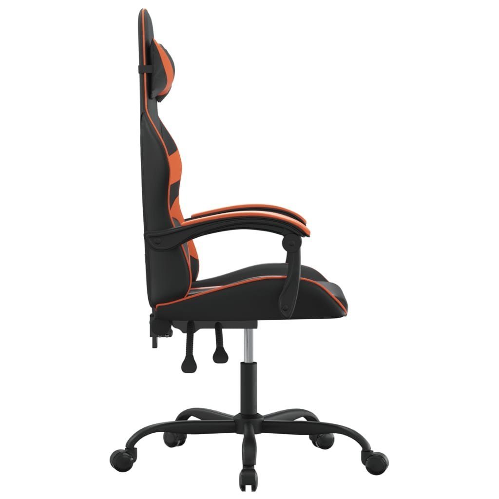 vidaXL Bürostuhl Gaming-Stuhl Drehbar Arbeitsplatz O Home Kunstleder Orange und Schwarz