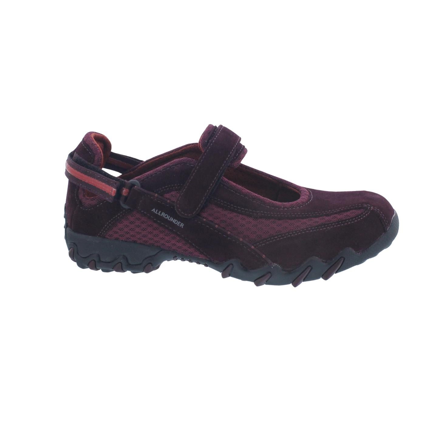 Allrounder Niro Sneaker, Klettverschluss, Madera (Dunkelrot), C. Suede Klettschuh