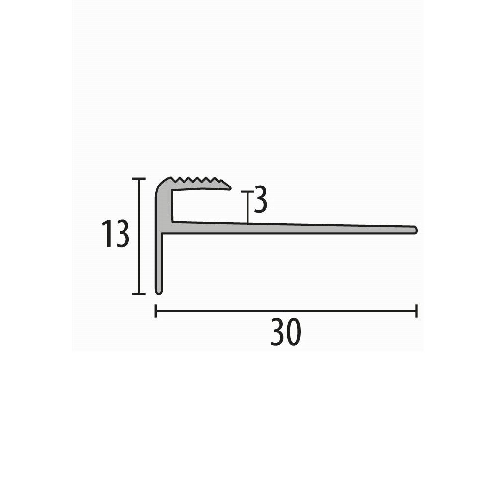 Küberit Treppenkantenprofil 13 x 30 x günstig online kaufen