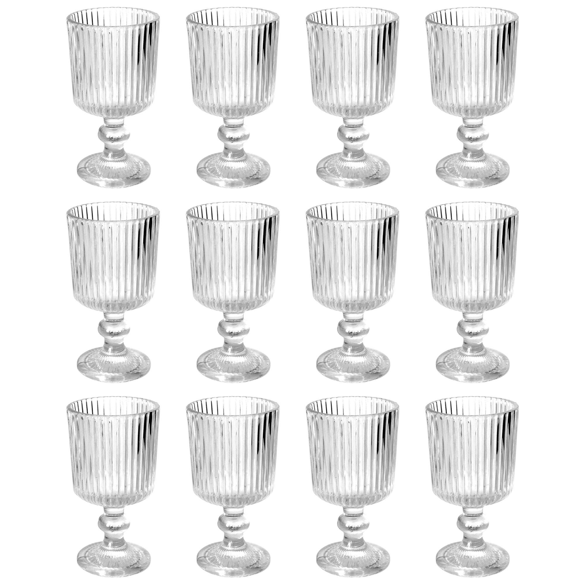 Sandra Rich Teelichthalter Teelichthalter "Kelch" 12er Set. Ø5,5 x 10cm. Windlicht Teelichtglas