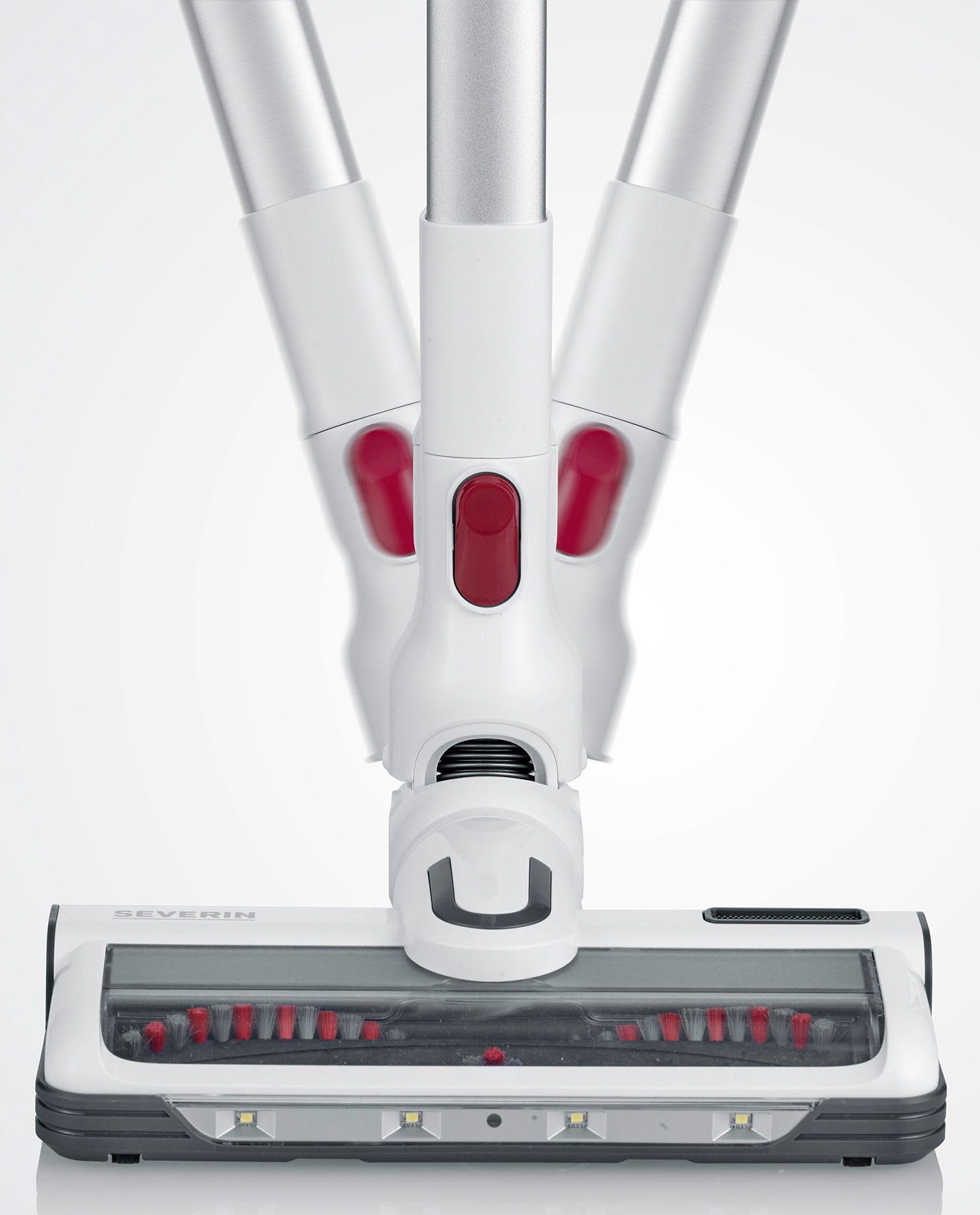 Severin Akku-Stielstaubsauger HV 7166, 400 W, beutellos, kabellos, bis zu 60Min Akkulaufzeit, leichte Entfernung von Tierhaaren