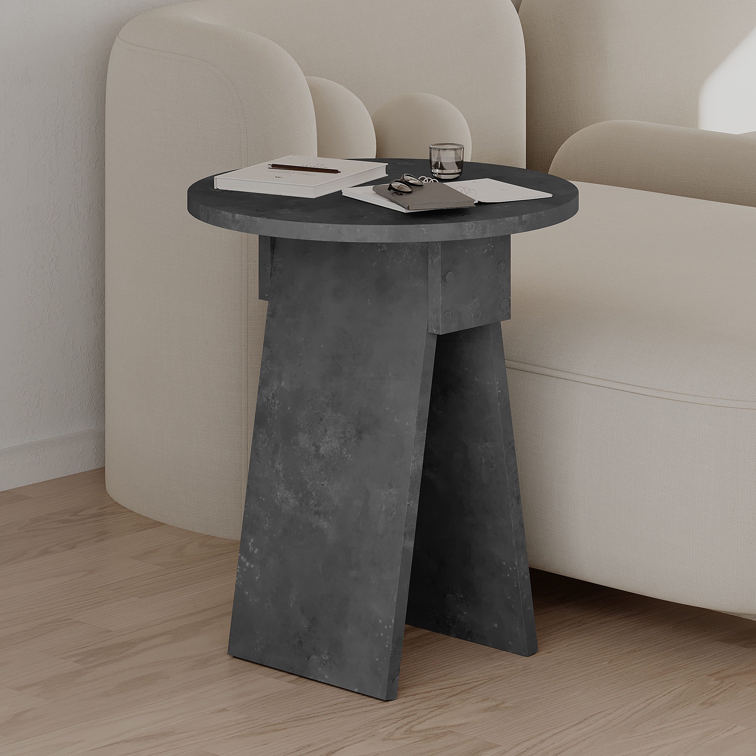 Decortie Beistelltisch Chen, Modern Chen Beistelltisch, 42 x 42 x 50 cm