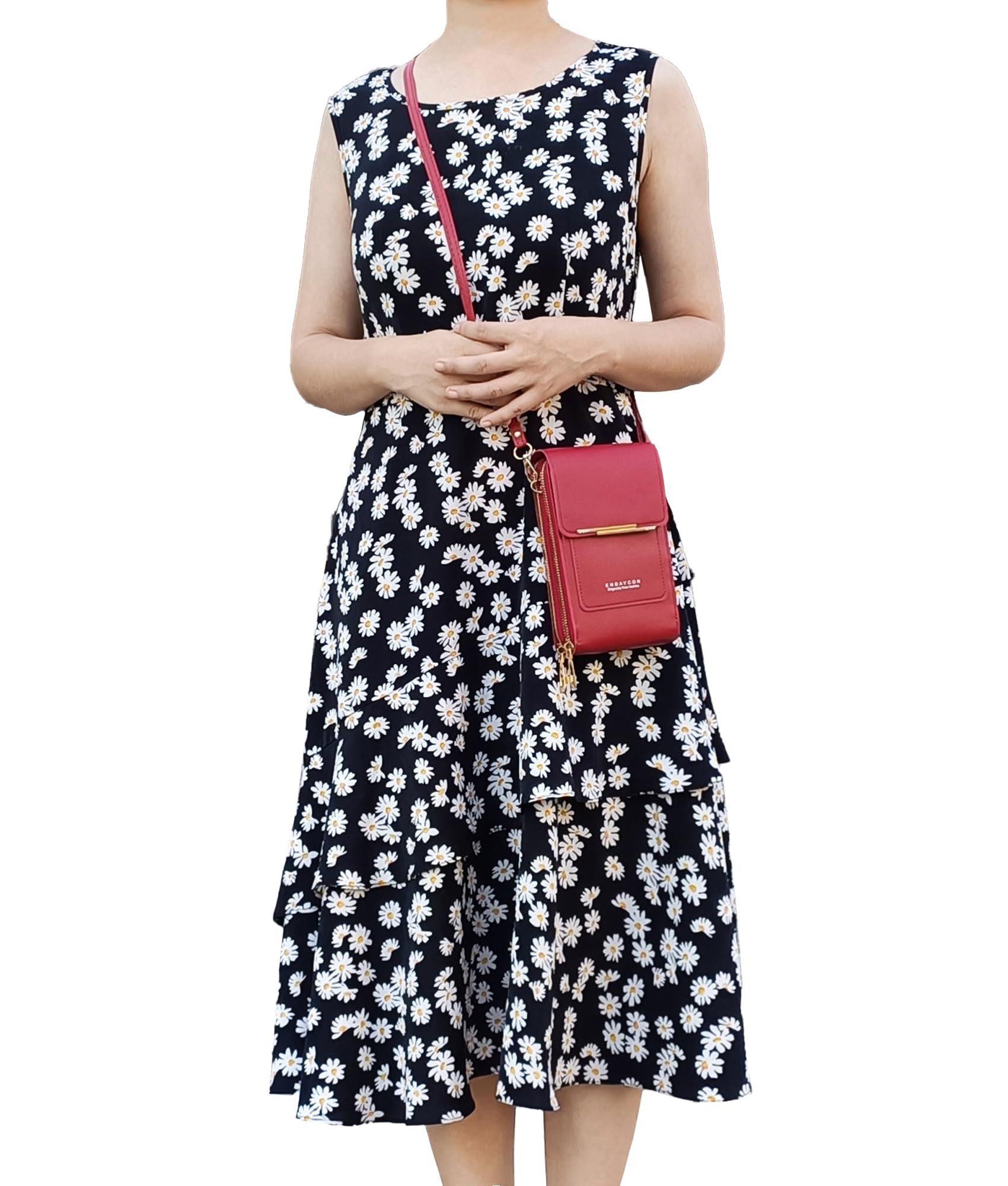 Zaewry Umhängetasche Crossbody Tasche für Damen, Verstellbar Schultergurt Mobile Wallet, Schultertasche, Mini Crossbody, Schultergurt und 3 Fächern
