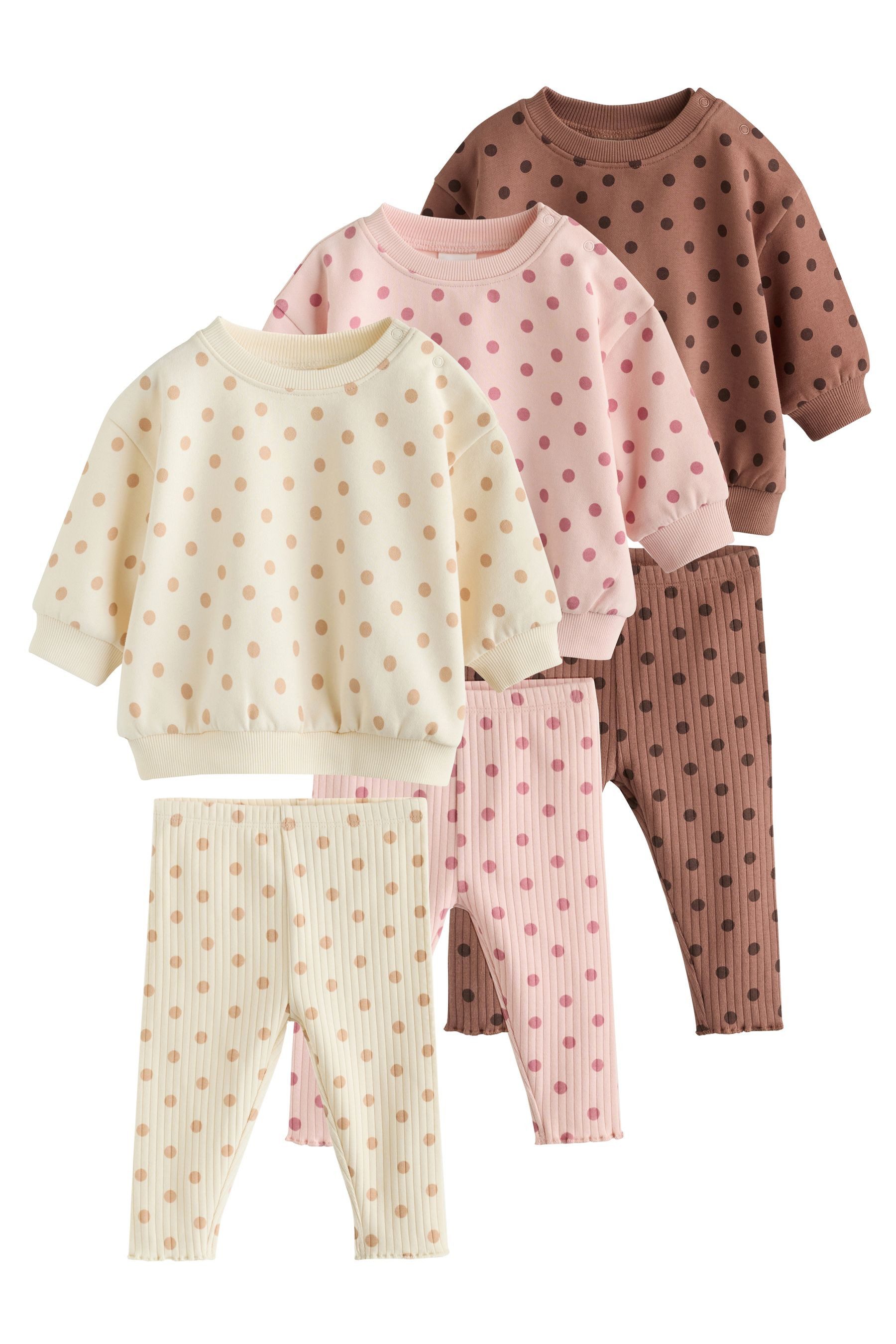 Next Top & Leggings Baby Sweatshirt und Leggings, 6-teiliges Set (6-tlg)