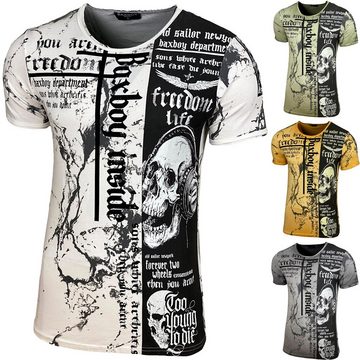 Baxboy T-Shirt Baxboy T-Shirt mit coolem Freedom Allover-Print