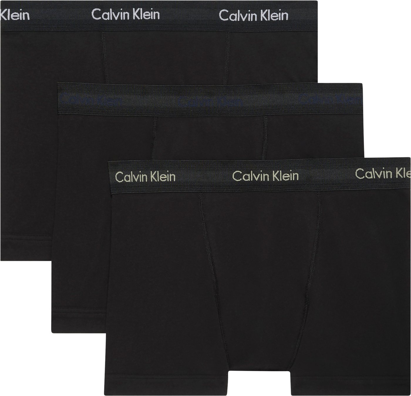 Calvin Klein Underwear Trunk TRUNK 3PK (Packung, 3-St., 3er-Pack) mit Logo-Elastikbund