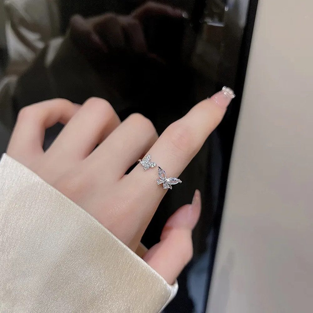 Eyecatcher Silberring 925 Sterling Silber Schmetterling günstig online kaufen