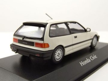 Maxichamps Modellauto Honda Civic 1990 weiß Modellauto 1:43 Maxichamps, Maßstab 1:43