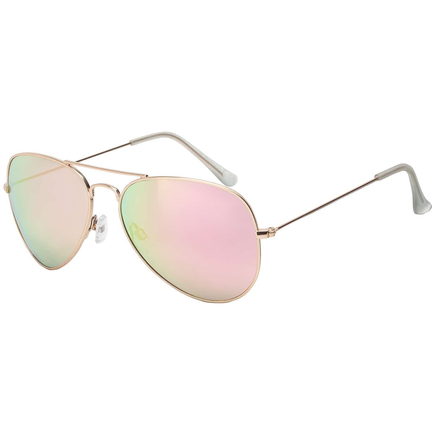 BEZLIT Eyewear Pilotenbrille Damen Herren Piloten Sonnenbrille mit Metallrahmen (1-St) mit schwarzen Linsen