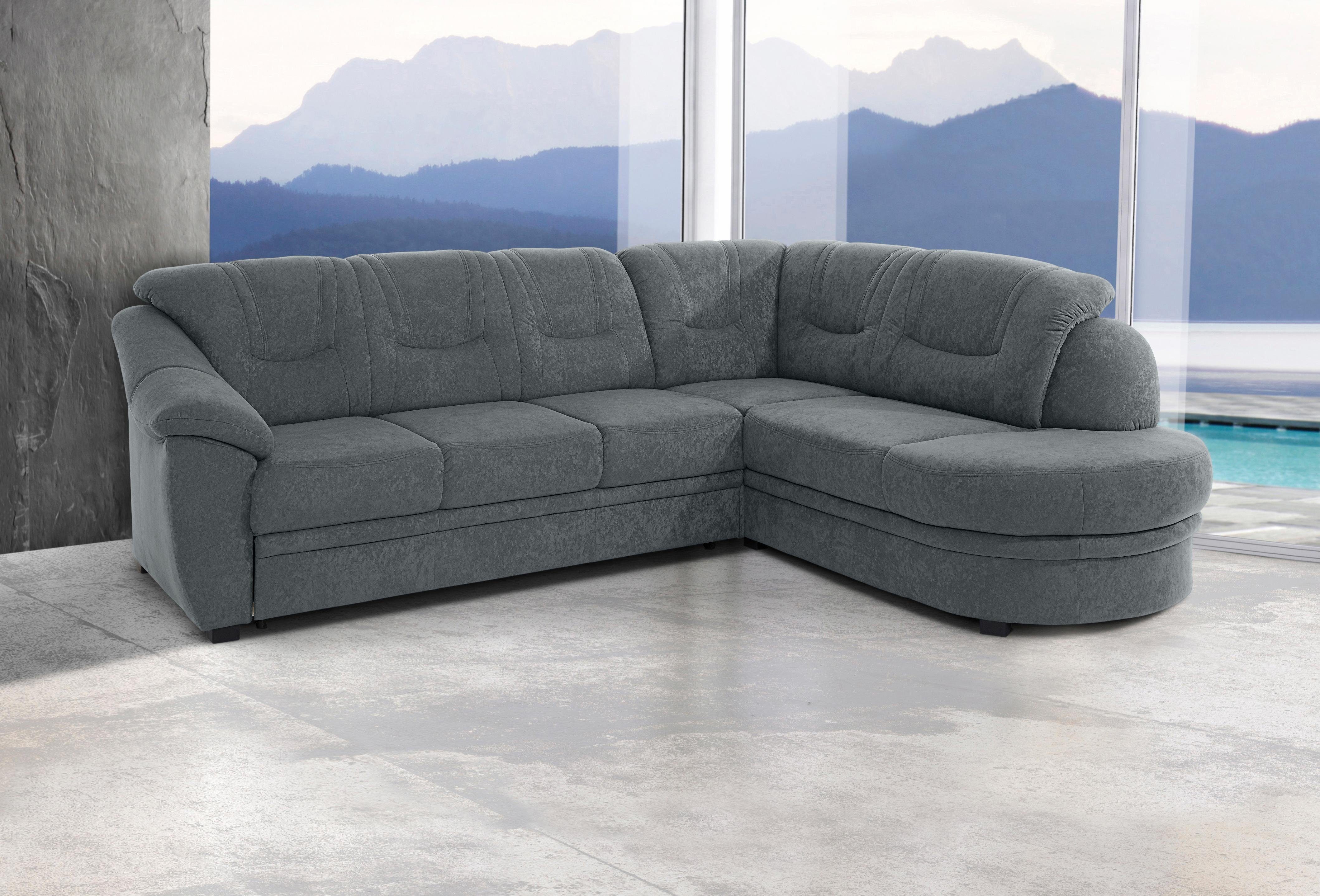 sit&more Ecksofa Savoni L-Form, wahlweise mit Bettfunktion