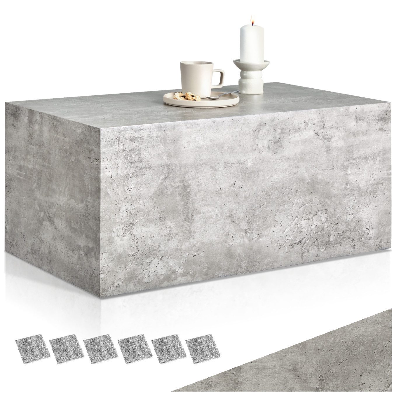 tectake Couchtisch Beistelltisch Lasley, Belastbarkeit 45 günstig online kaufen