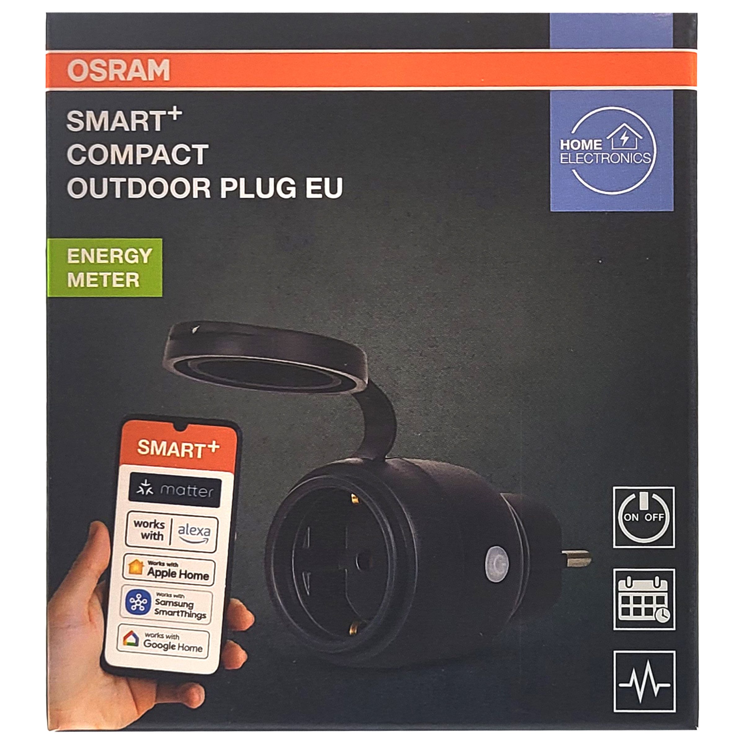 Osram Steckdose Osram SMART+ MATTER Outdoor Plug EU 4er-Set – Smarte Steuerung, 4-St.