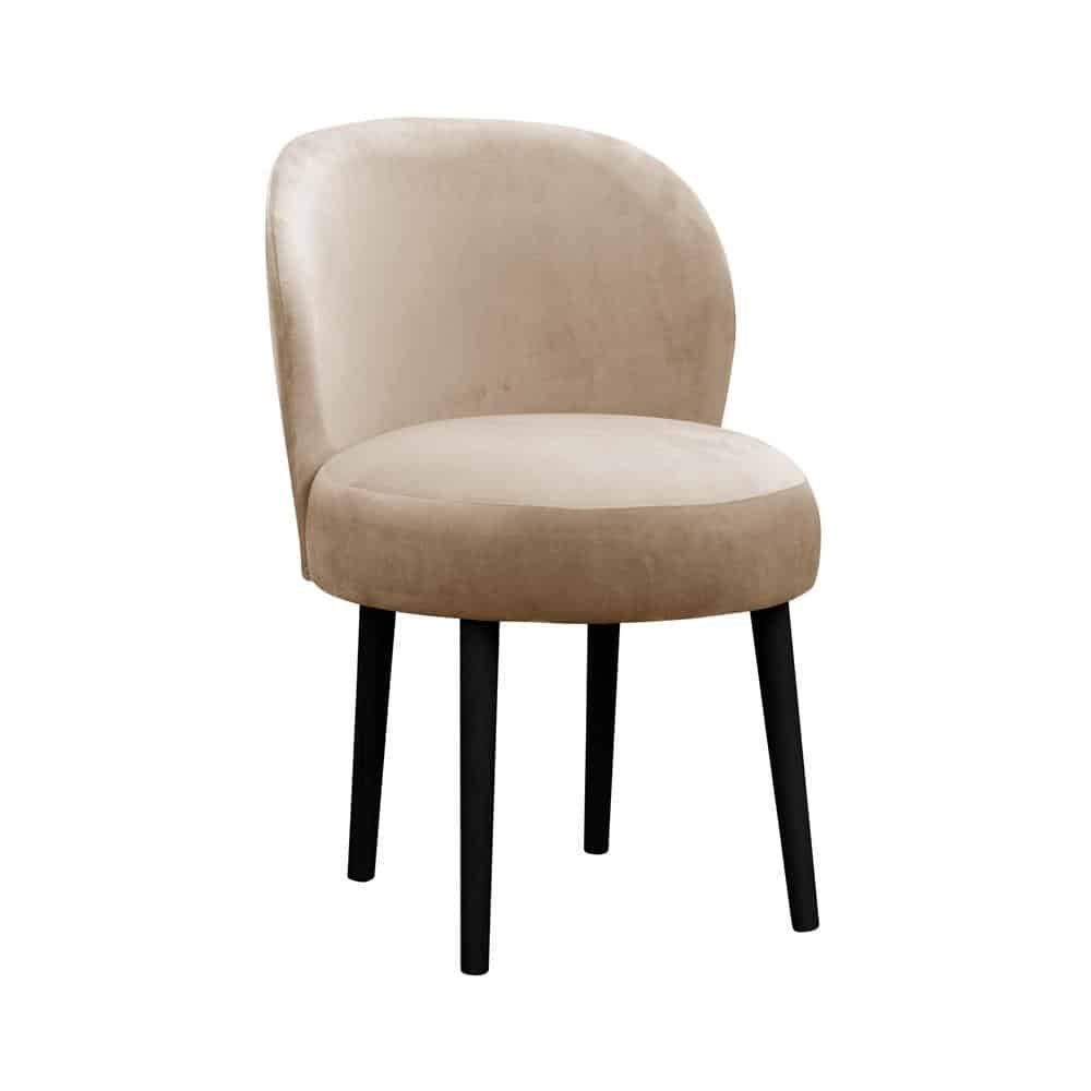Stühle Polster Sitz Zimmer Stuhl, Praxis Kanzlei Stoff Stuhl Textil Design Ess Warte Beige JVmoebel