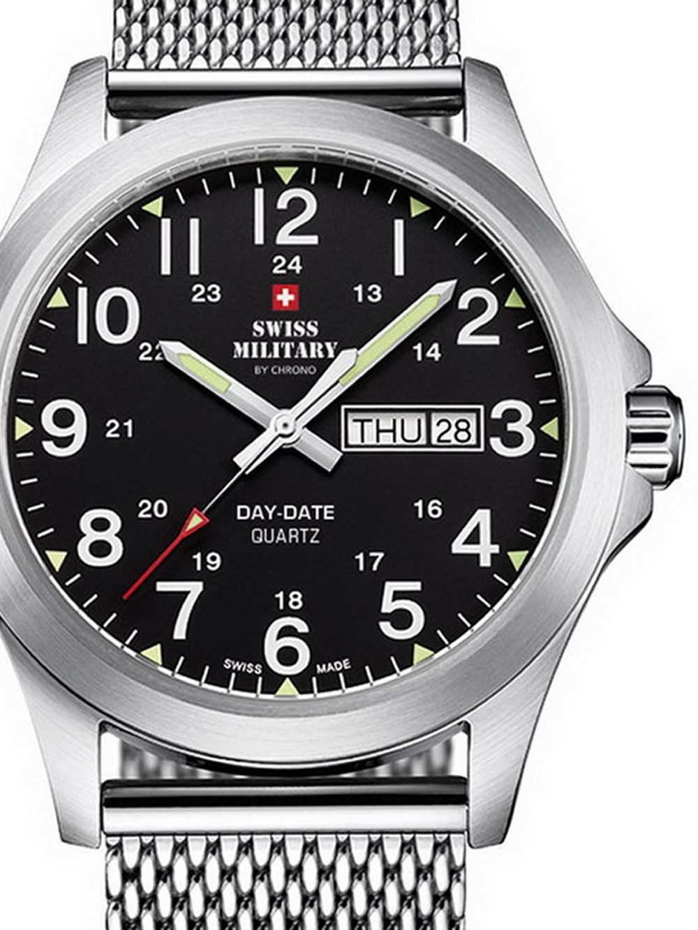 Quarzuhr Swiss Military SMP36040.13 Herrenuhr 42mm 5ATM Swiss Military SMP36040.13 Herrenuhr 42mm 5ATM