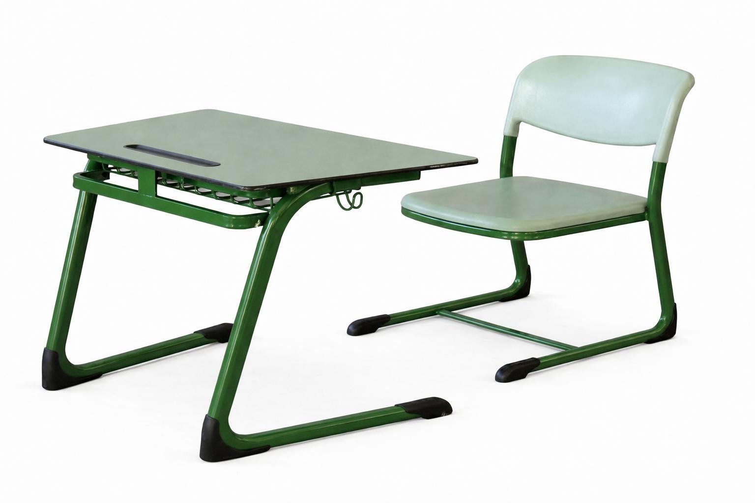 Xlmoebel Schreibtisch Moderne Schulbank mit Stuhl, robust und praktisch für (Schulbank mit Stuhl), Made in Europa