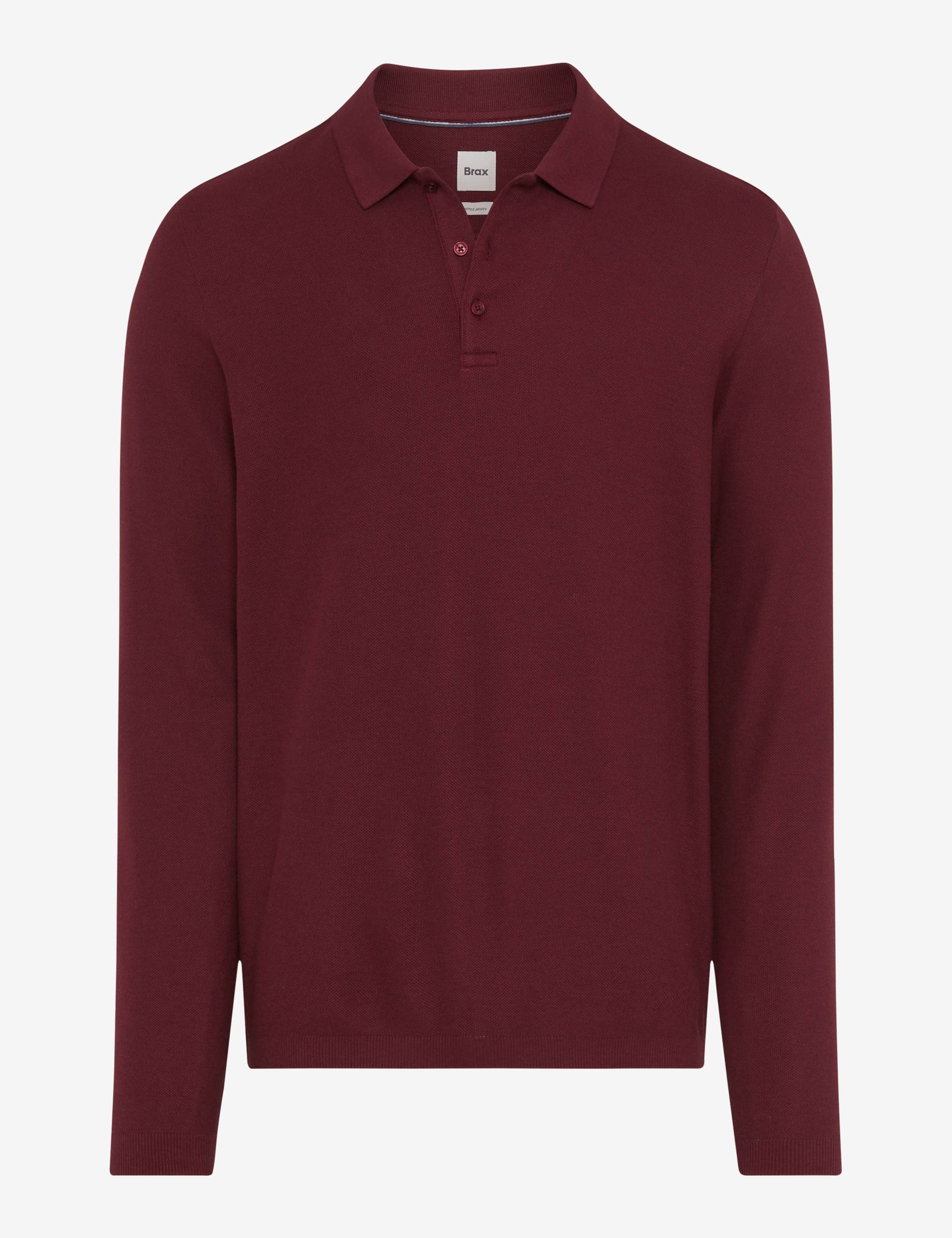 Brax Langarm-Poloshirt