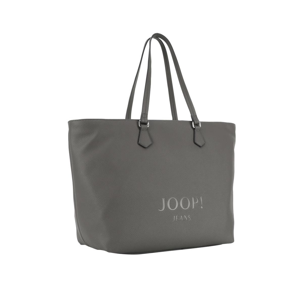 JOOP! Schultertasche Lettera 1.0 Lara Shopper Lhz Damen Handtasche (ein Stück, 1-tlg., ca. B/H/T 32/29/17 cm), Logoschriftzug auf der Vorderseite